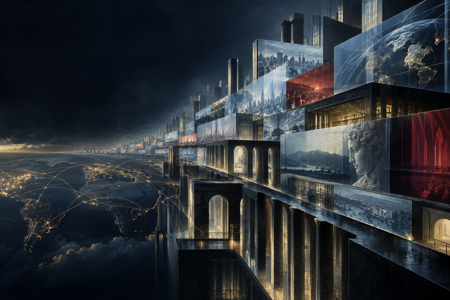 Conceptual editorial artwork for God Bless America